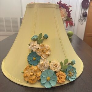 Hand painted embellished lampshade
